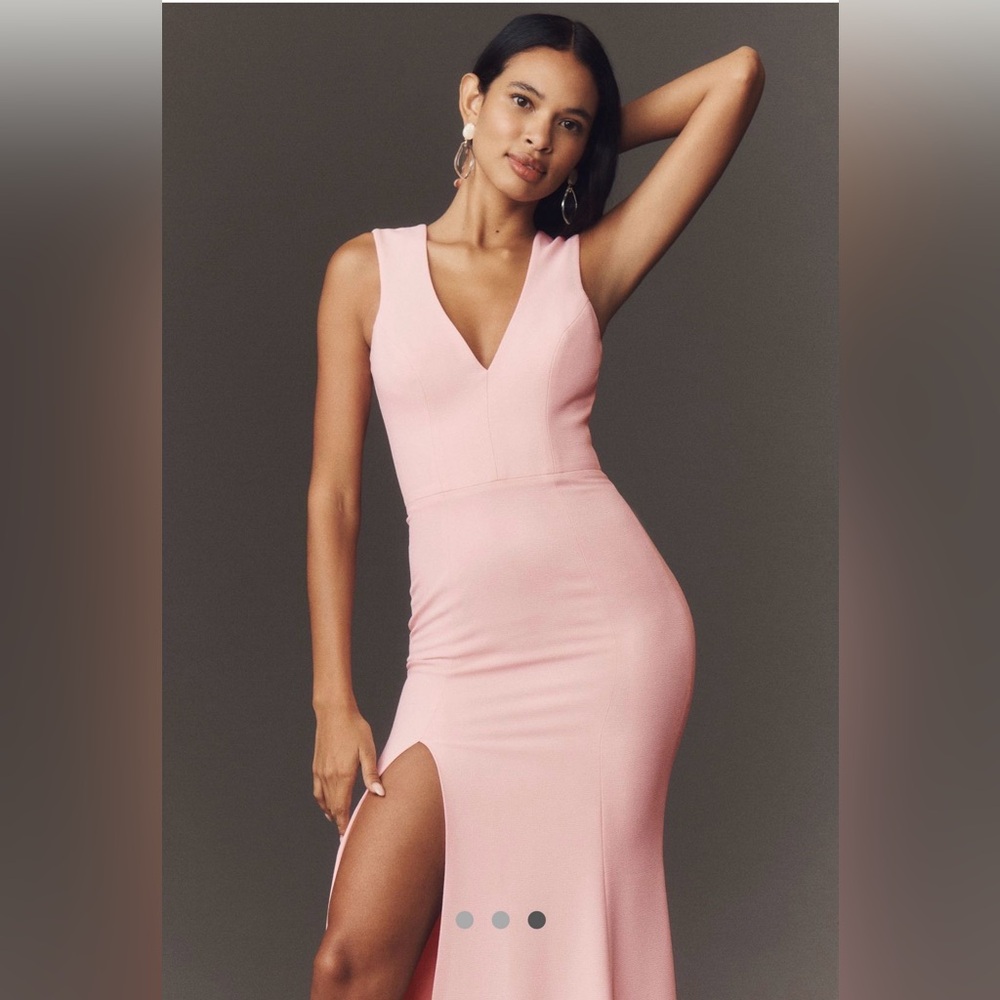 Dress the Population Sandra Crepe Maxi Dress- Size Medium